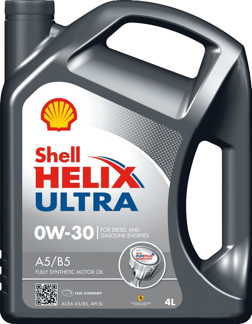 Моторное масло SHELL 0W30 HELIX ULTRA A5/B5, 4л