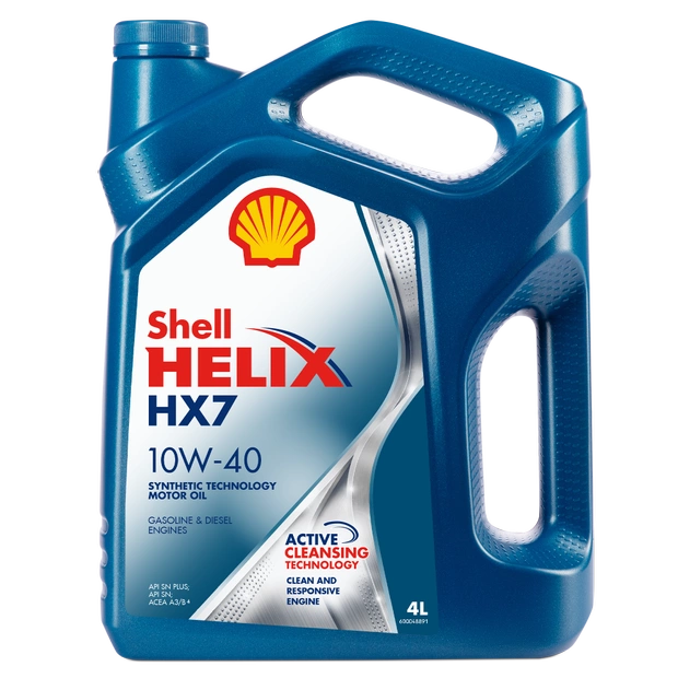 Моторное масло SHELL 10W40 HELIX HX7, 4л