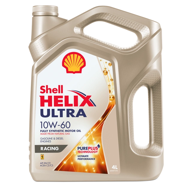Моторное масло SHELL 10W60 HELIX ULTRA RACING, 4л