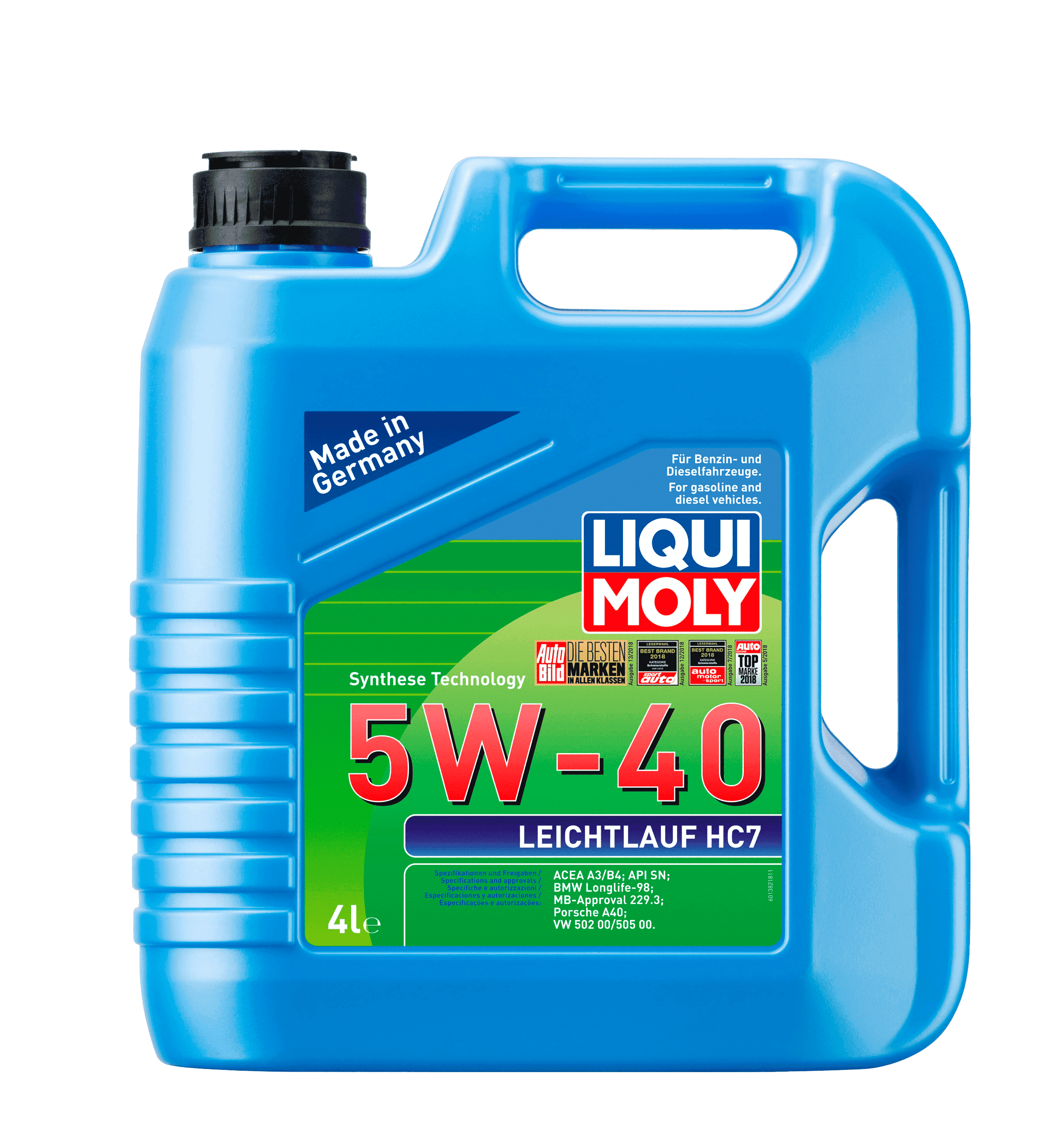 Моторное масло Liqui Moly Leichtlauf HC7 5W-40, 4л