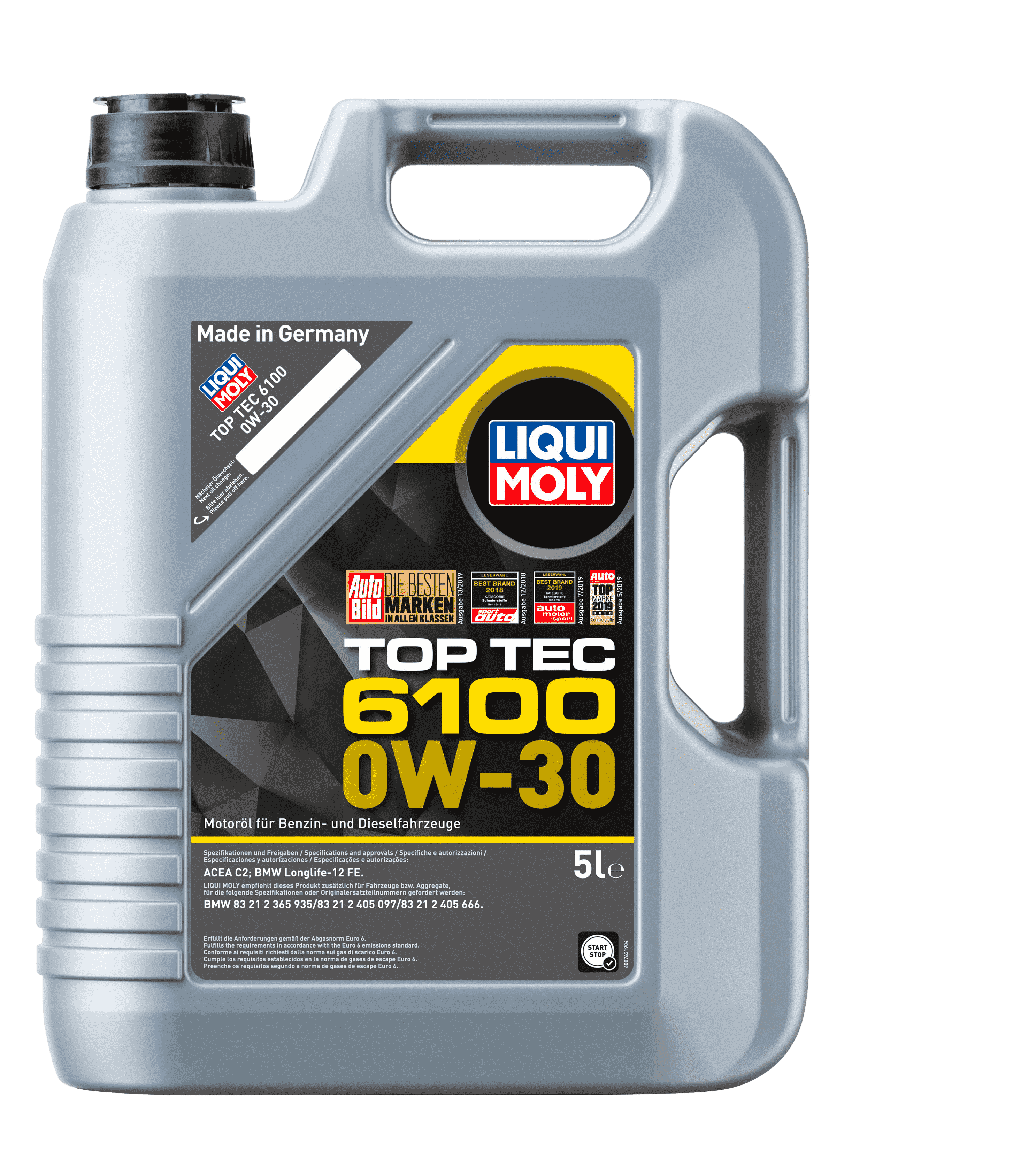 Моторное масло Liqui Moly TOP TEC 6100 0W-30, 5л