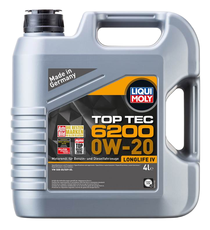Моторное масло Liqui Moly Top Tec 6200 0W-20, 4л