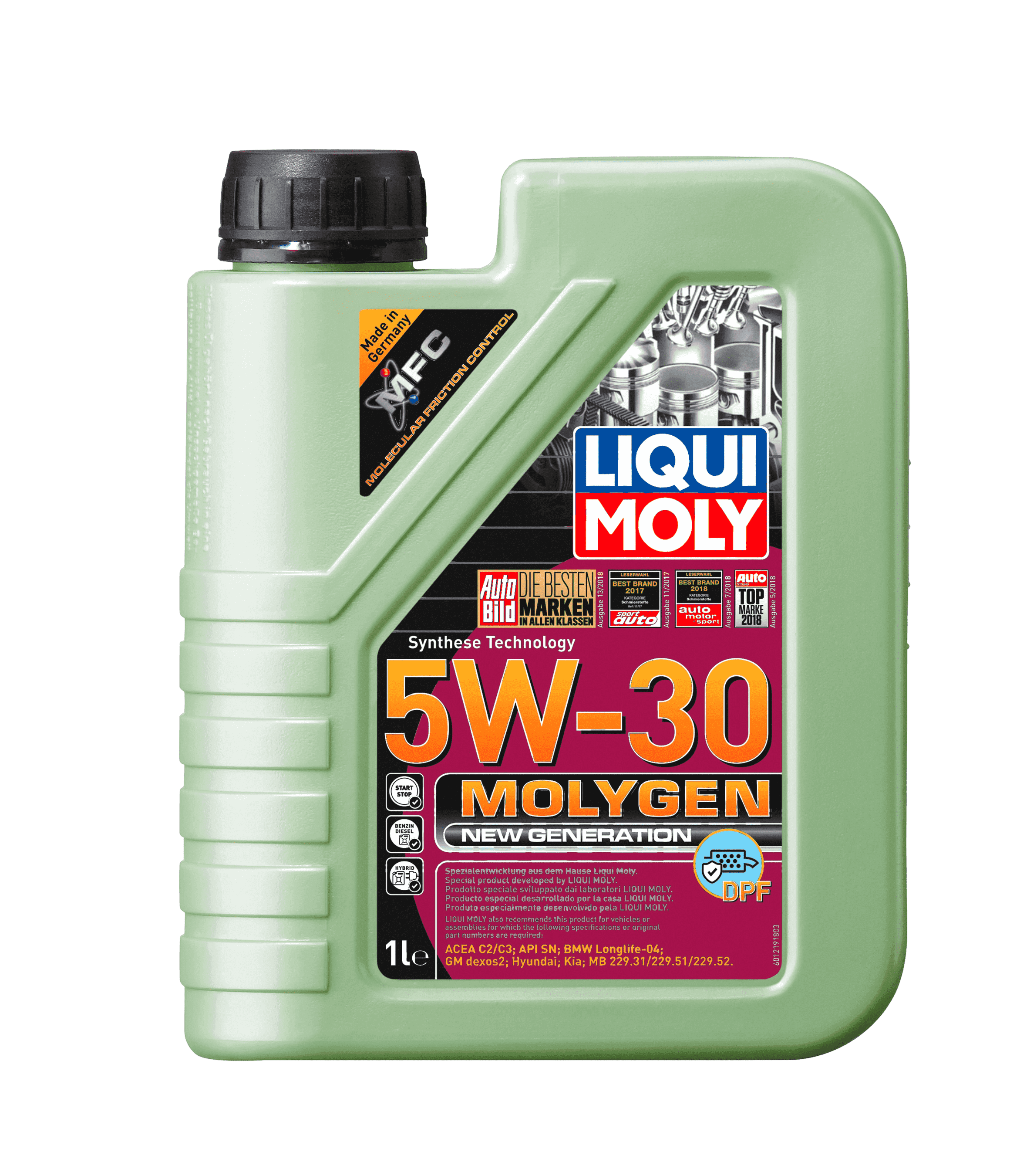 Моторное масло Liqui Moly Molygen New Generation DPF 5W-30, 1л
