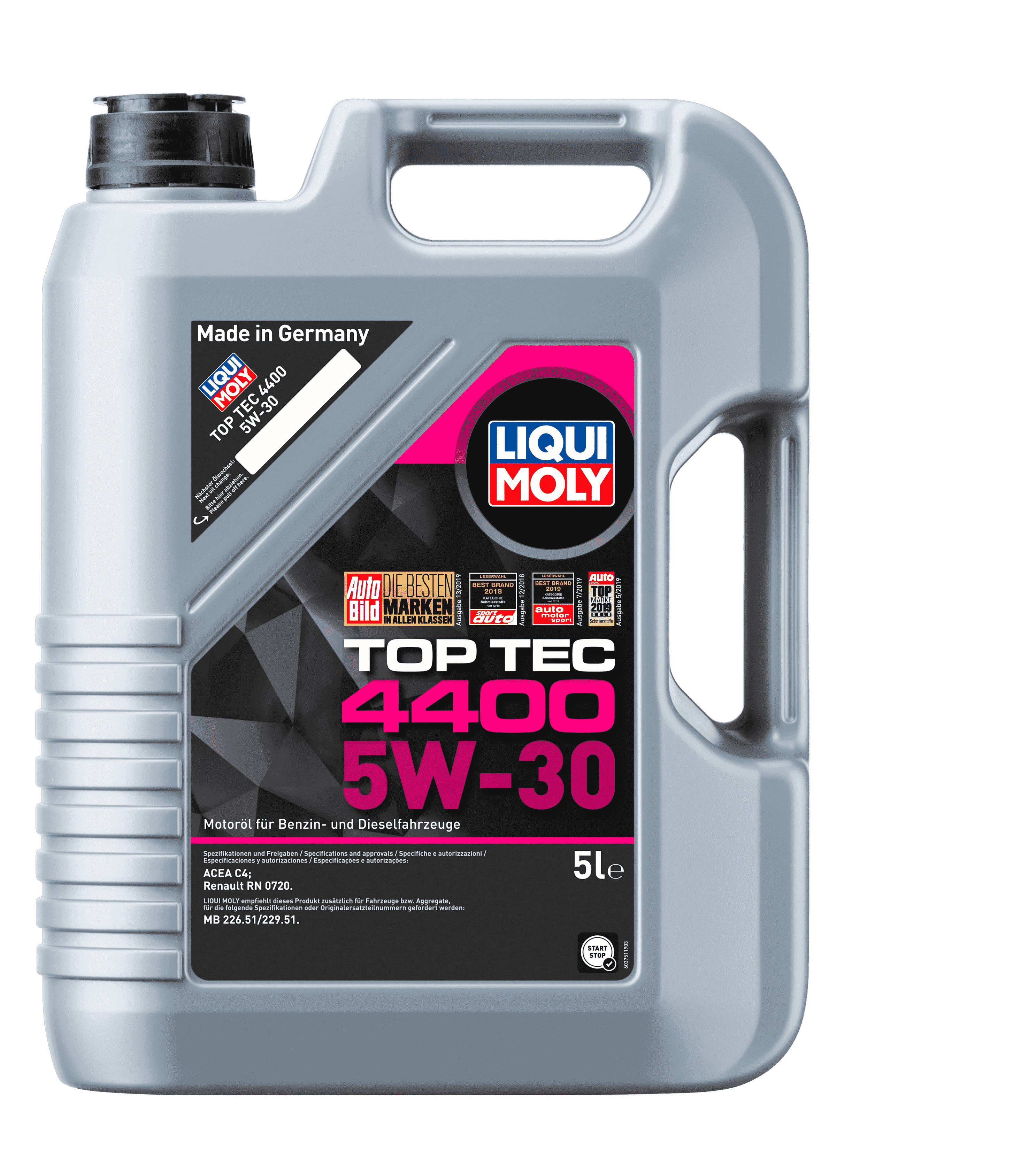 Моторное масло Liqui Moly Top Tec 4400 5W-30, 5л