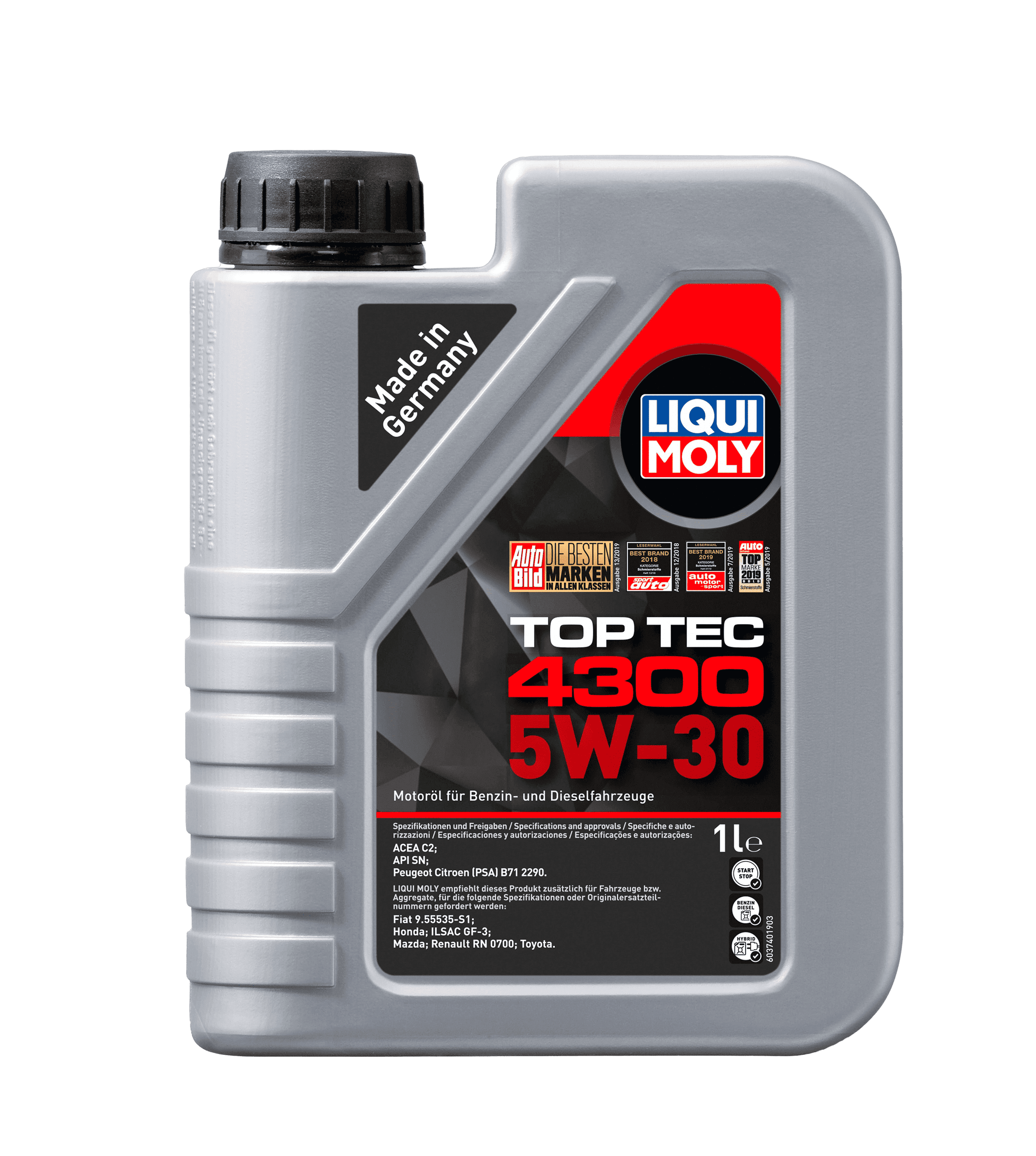 Моторное масло Liqui Moly Top Tec 4300 5W-30, 1л