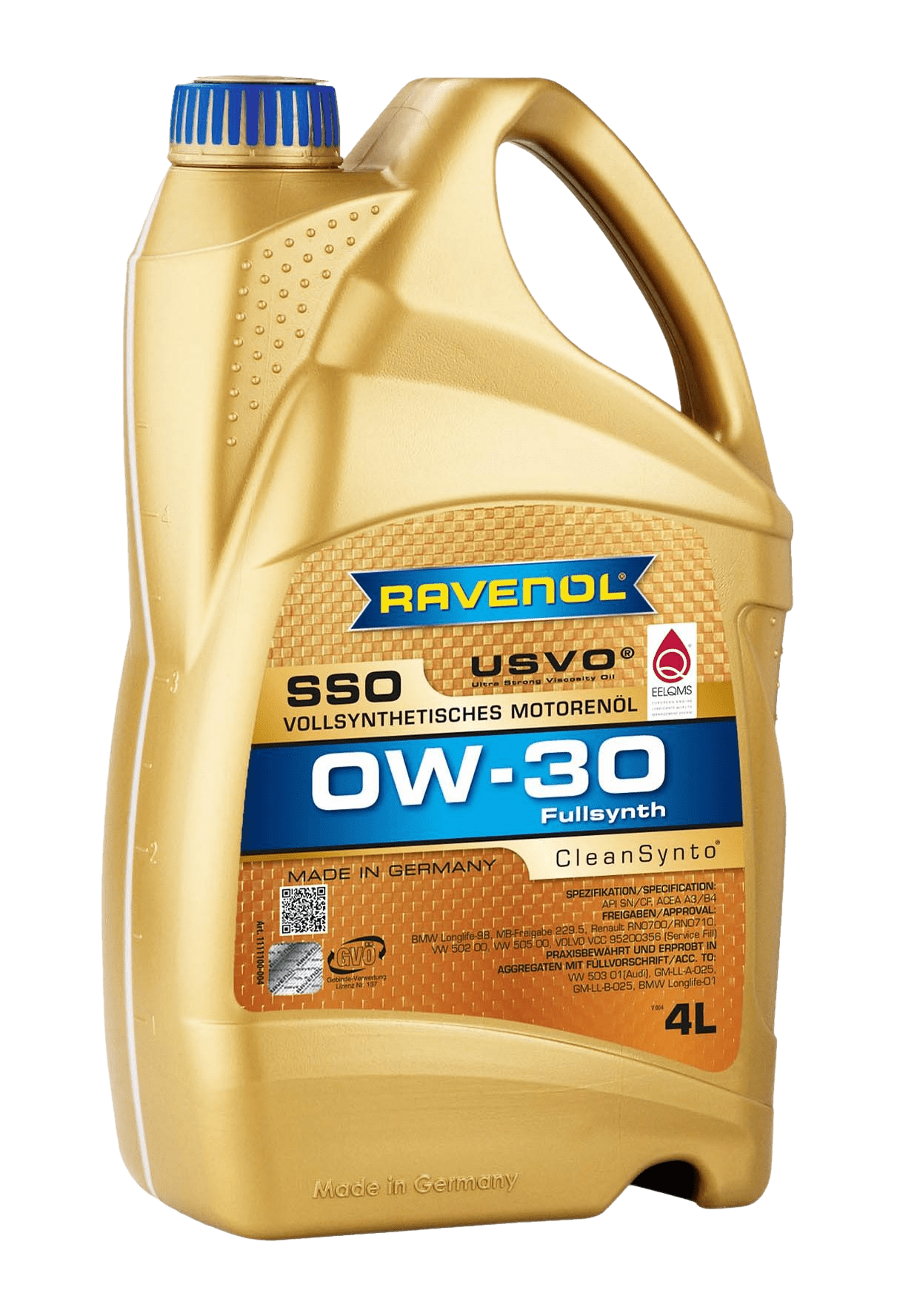 Моторное масло Ravenol SSO SAE 0W-30, 4л