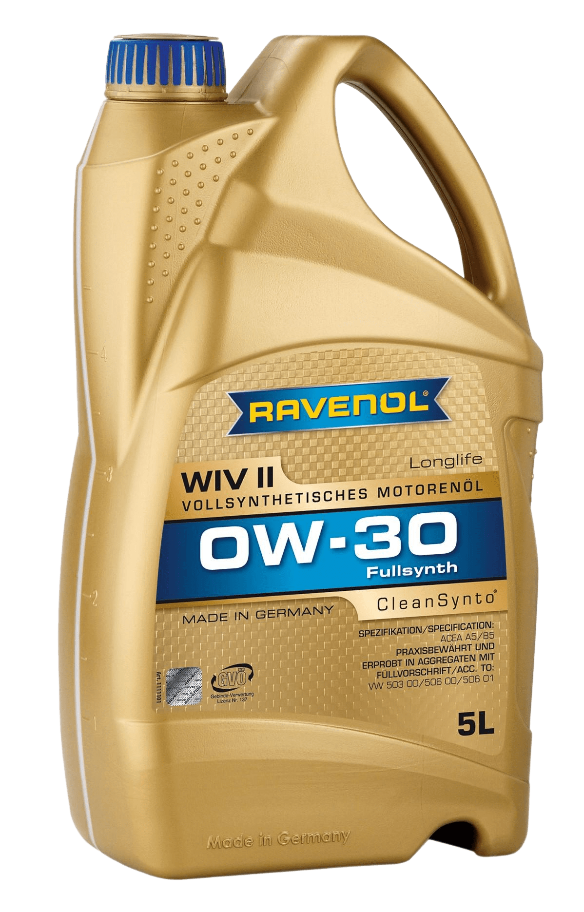 Моторное масло Ravenol WIV II SAE 0W-30, 5л