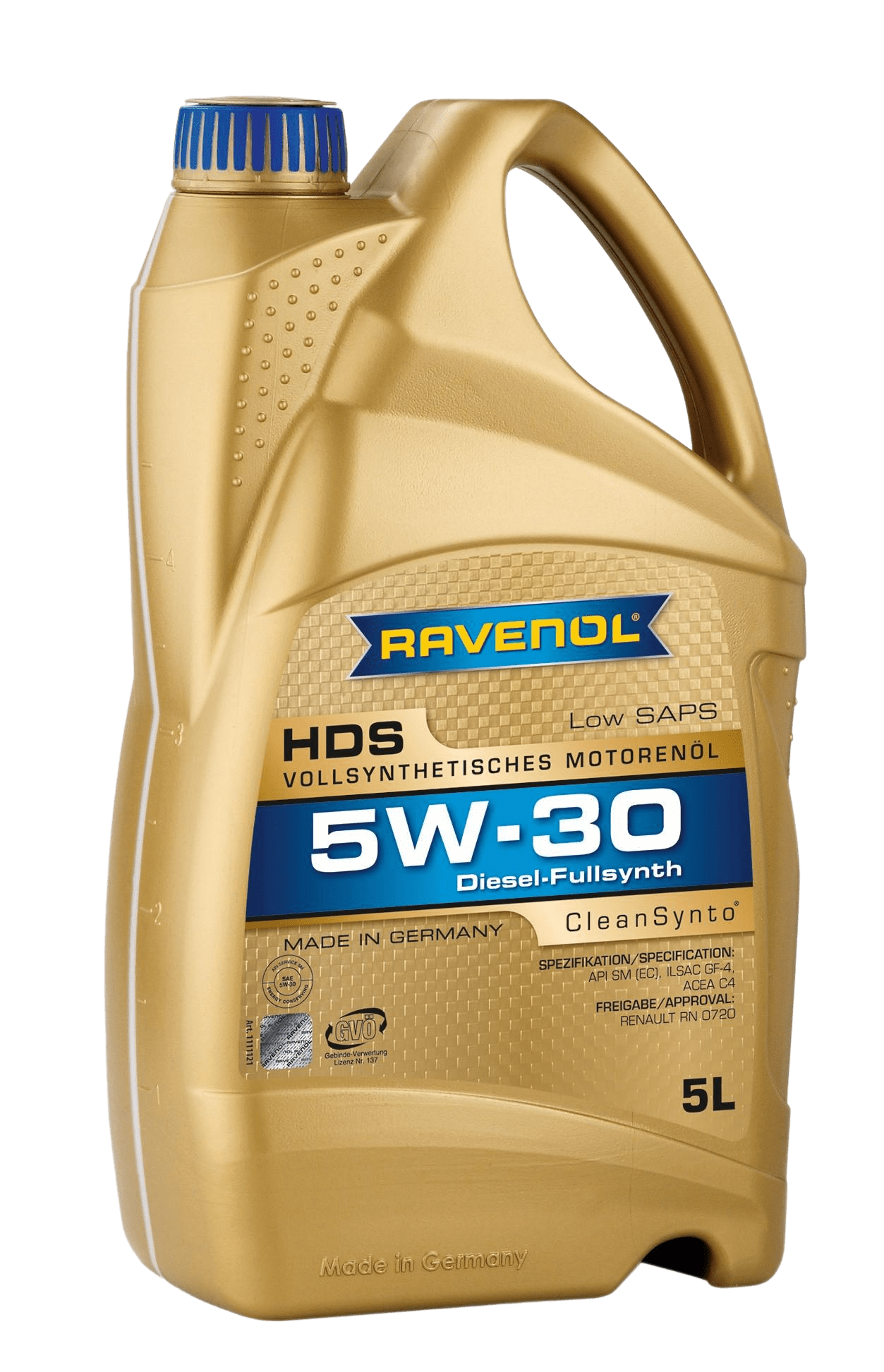 Моторное масло Ravenol HDS Hydrocrack Diesel Specif SAE 5W-30, 5л