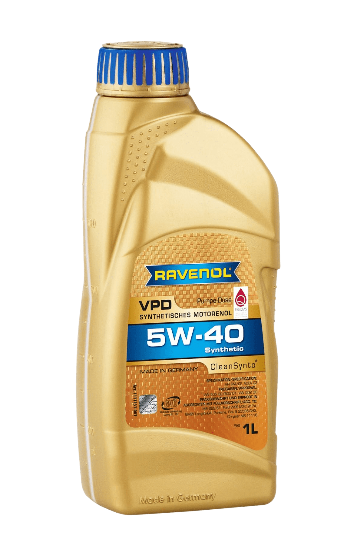 Моторное масло Ravenol VPD SAE 5W-40, 1л