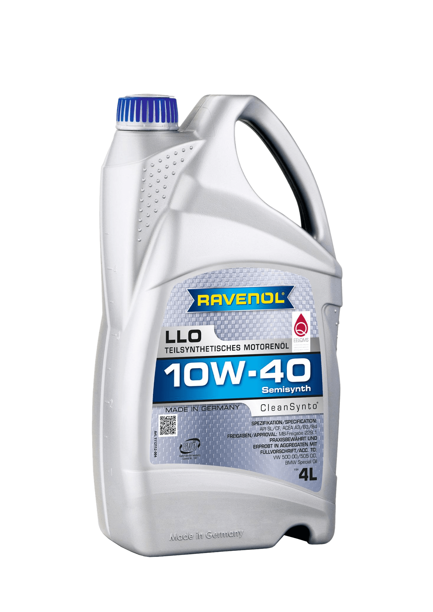 Моторное масло Ravenol LLO SAE 10W-40, 4л