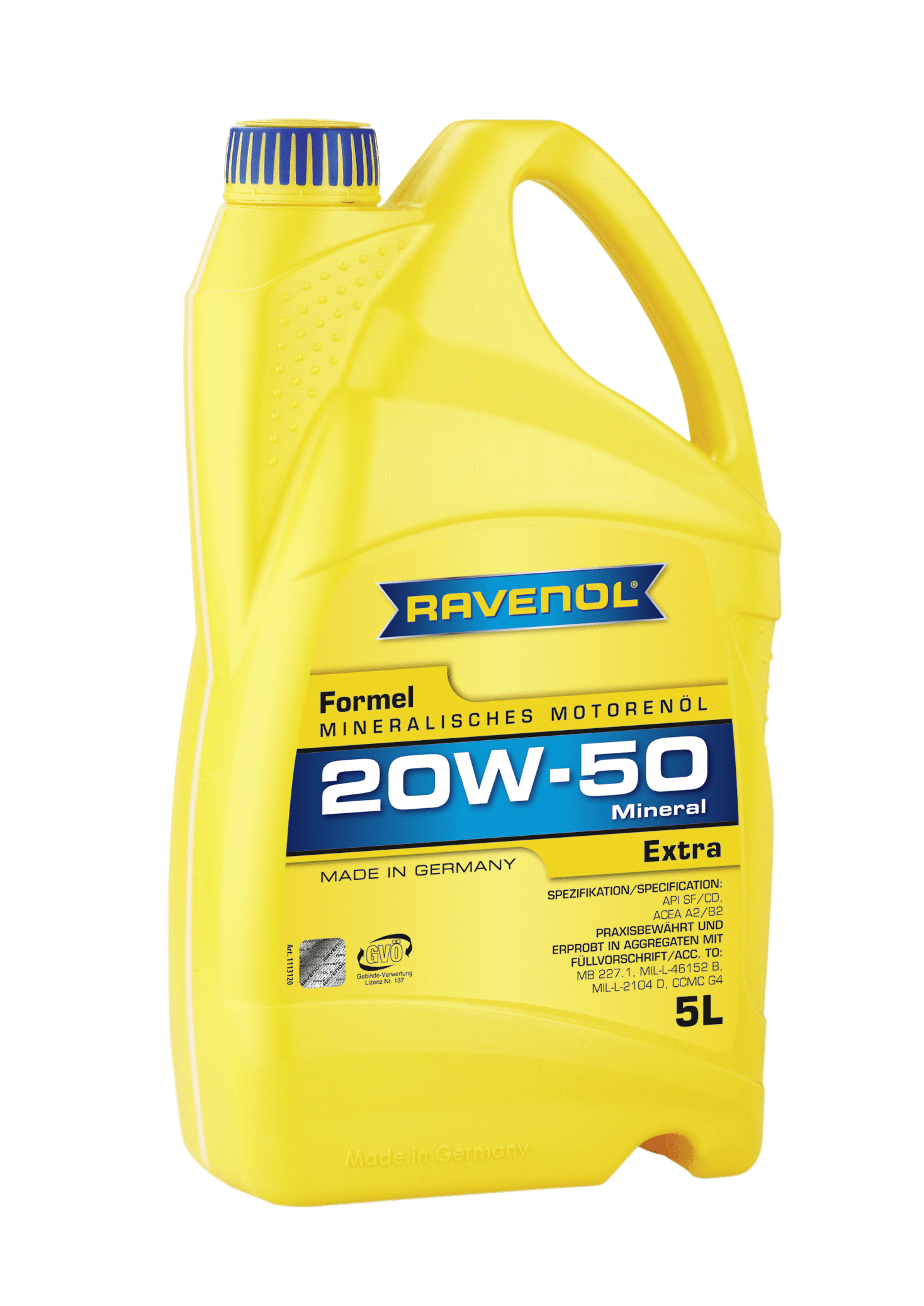Моторное масло Ravenol Formel Extra SAE 20W-50 , 5л