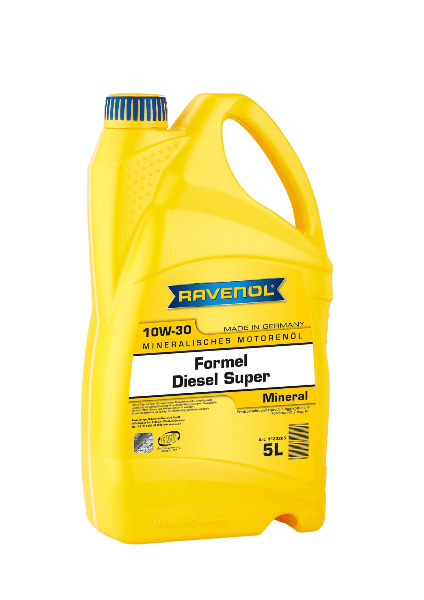 Моторное масло Ravenol Formel Diesel Super SAE 10W-30, 5л