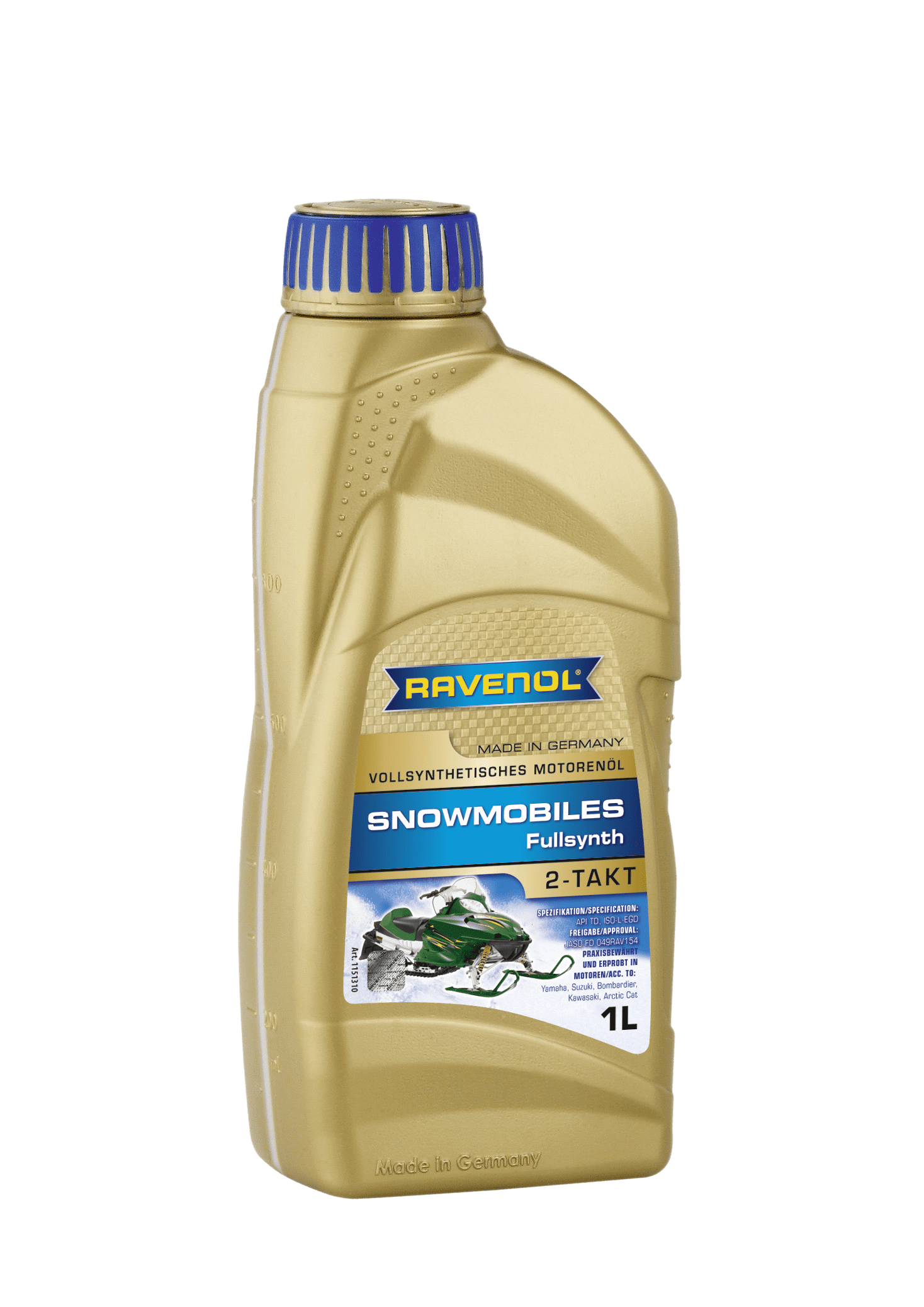 Моторное масло Ravenol Snowmobiles Fullsynth. 2-Takt, 1л