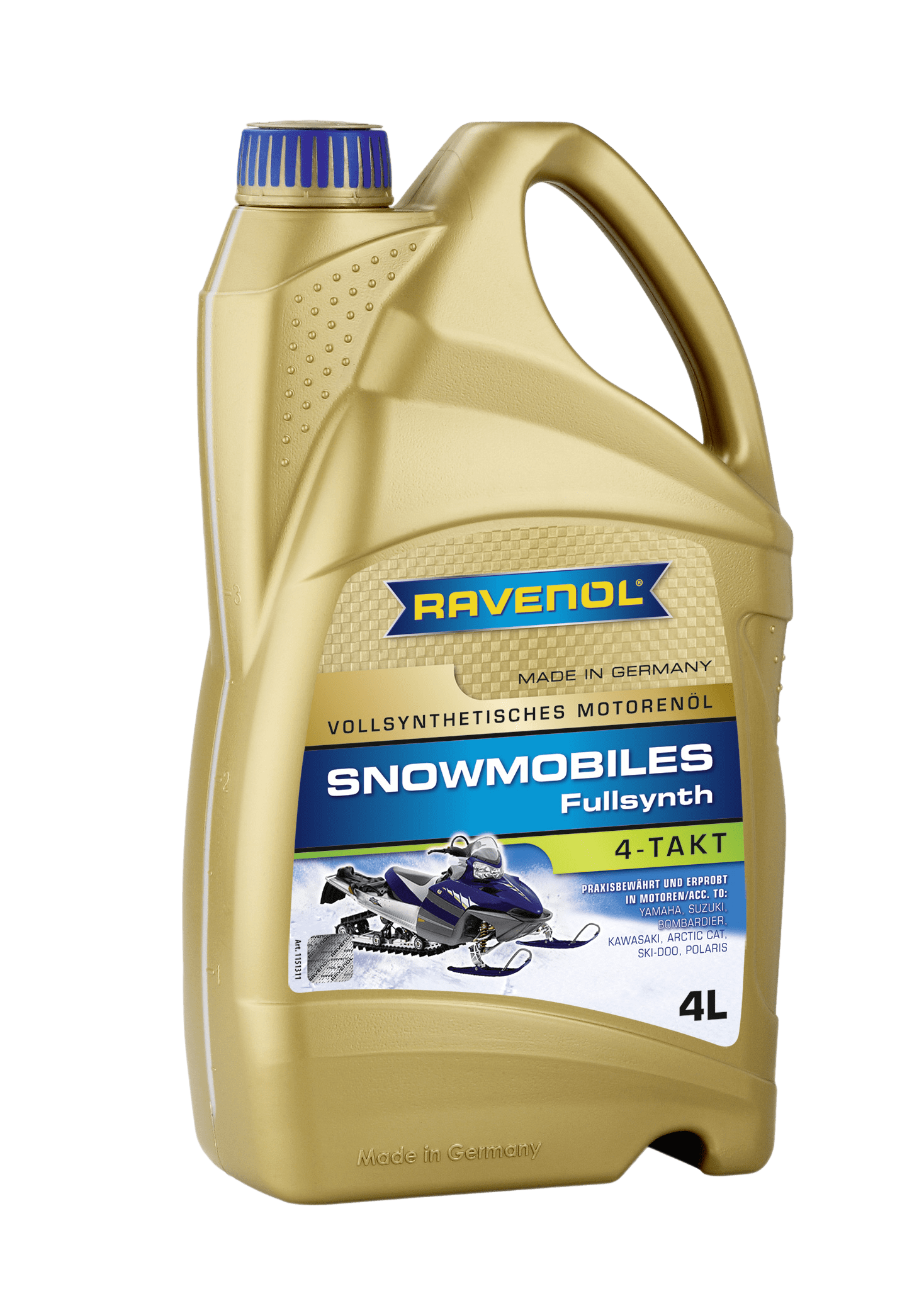 Моторное масло Ravenol SNOWMOBILES 4-Takt Fullsynth.,, 4л