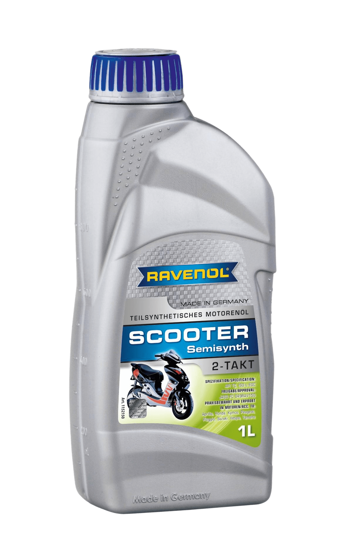 Моторное масло Ravenol SCOOTER 2-Takt Teilsynth., 1л