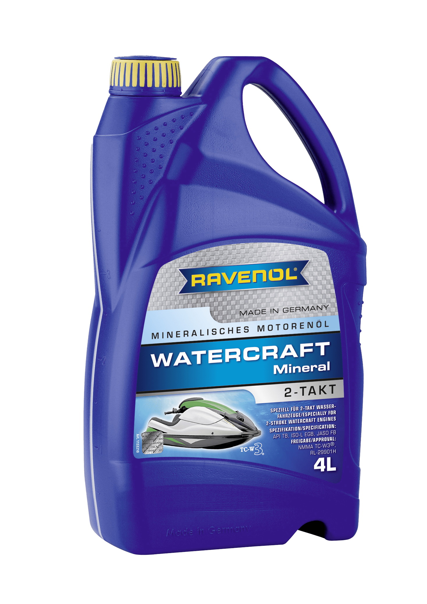 Моторное масло Ravenol WATERCRAFT Mineral 2-Takt, 4л