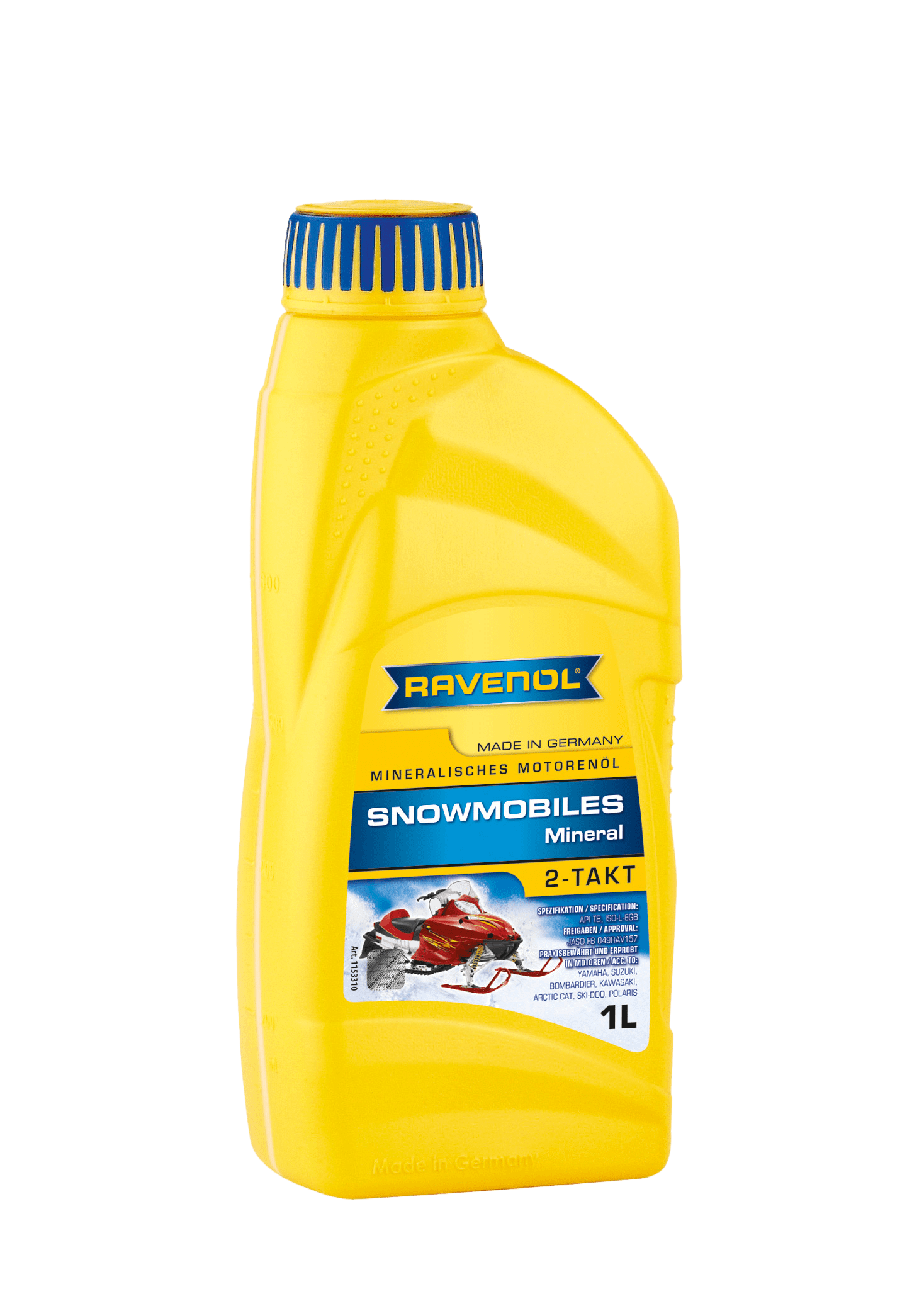 Моторное масло Ravenol SNOWMOBILES Mineral 2-Takt, 1л