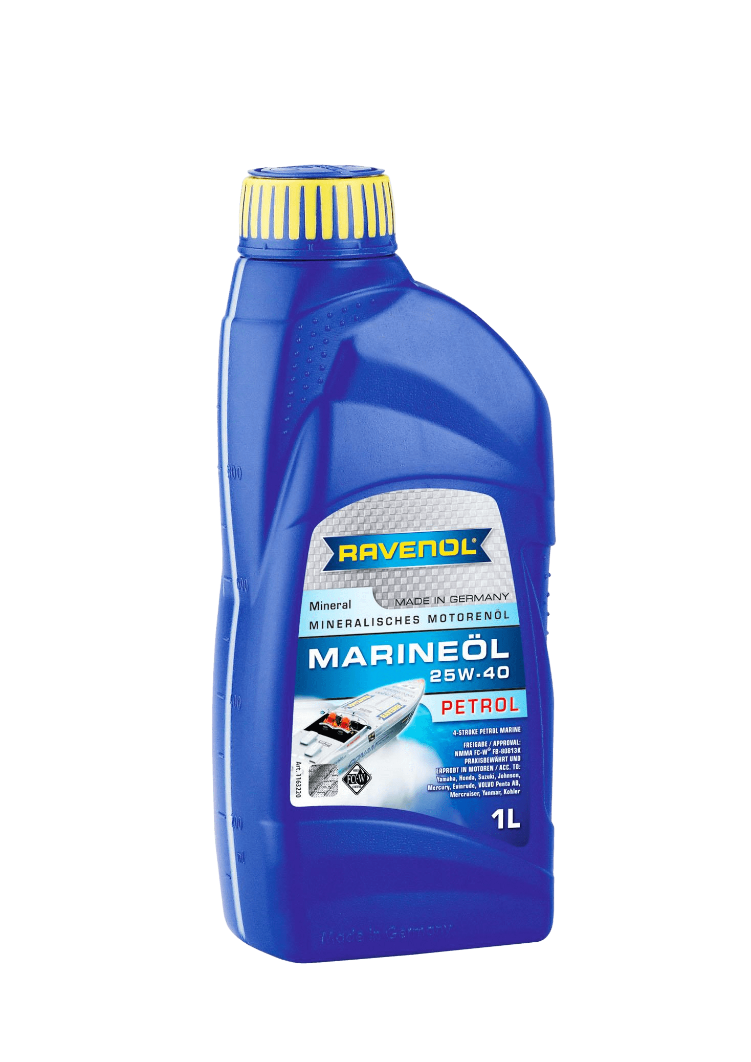 Моторное масло Ravenol Marineoil PETROL SAE 25W-40, 1л