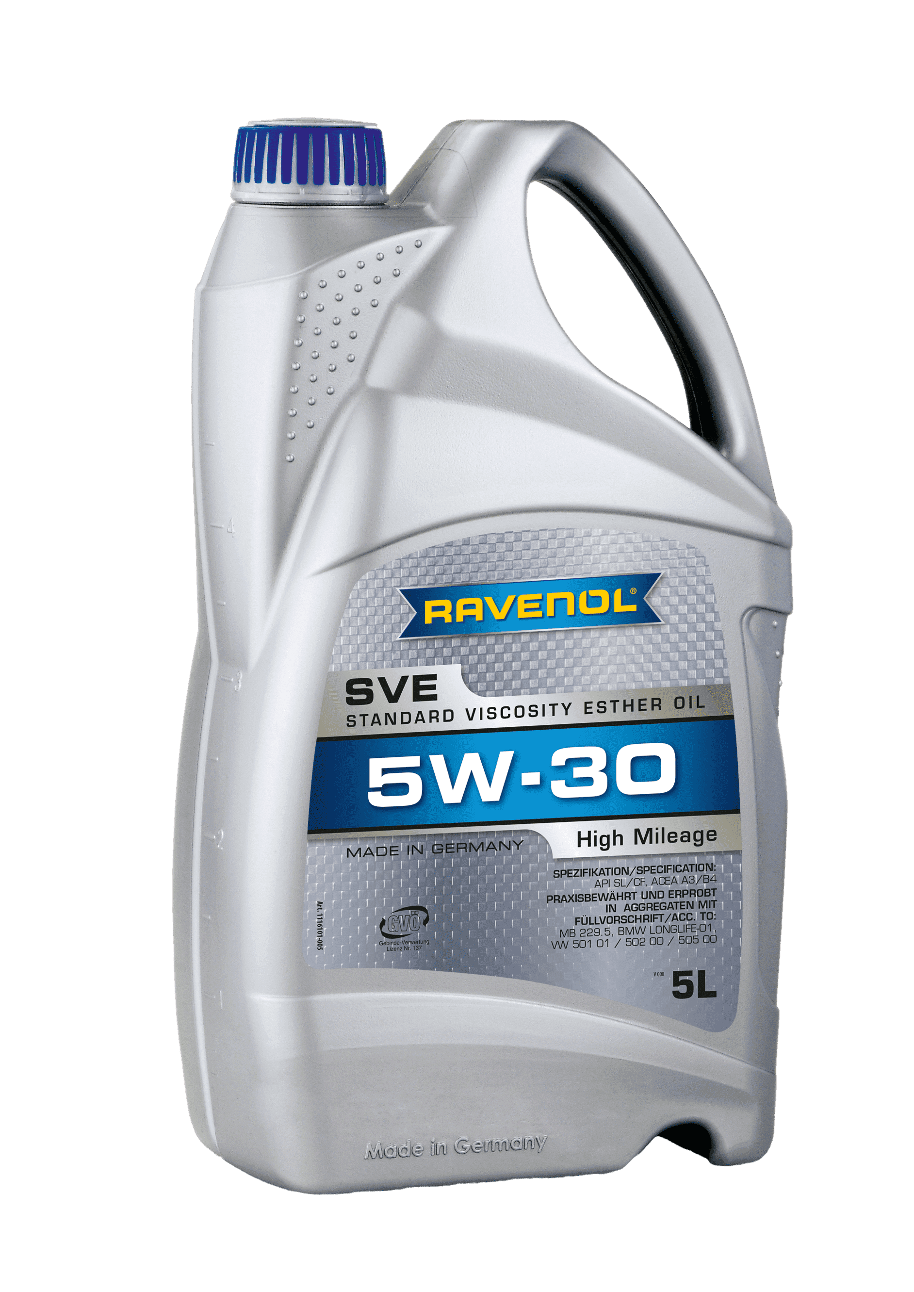 Моторное масло Ravenol SVE Standard Viscosity Ester Oil SAE 5W-30, 5л