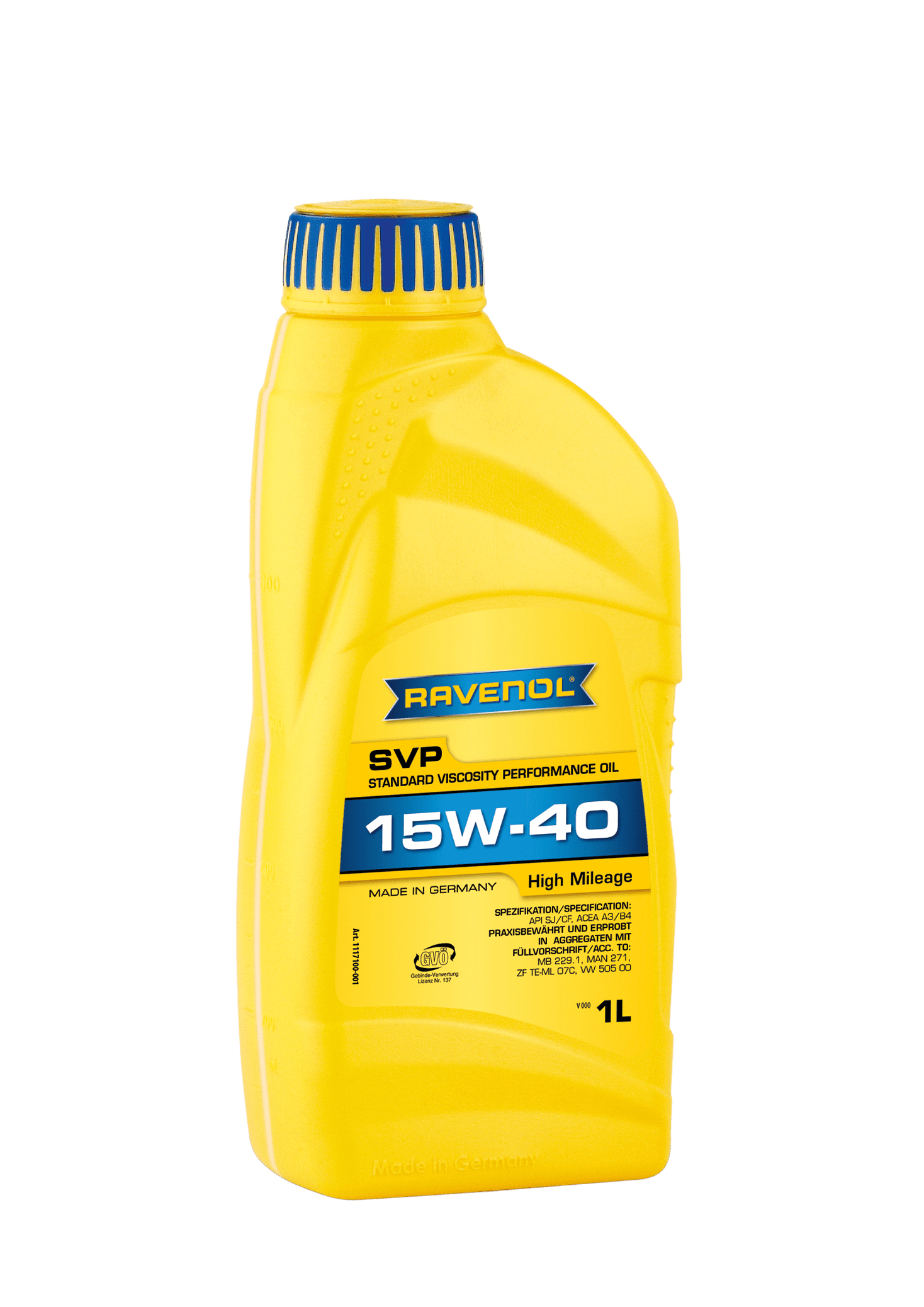 Моторное масло Ravenol SVP Stand.Viscos.Perform.Oil SAE 15W-40, 1л