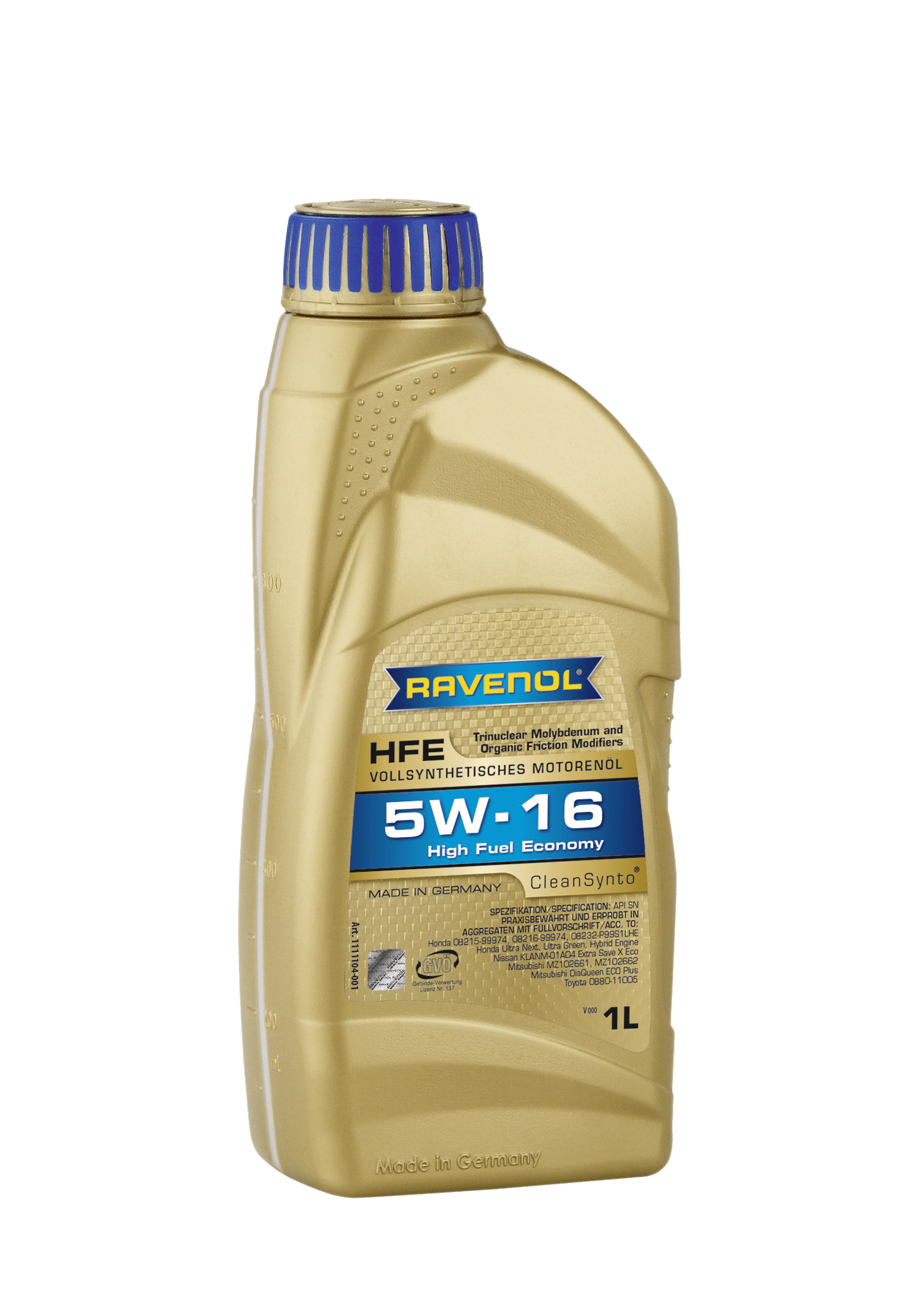Моторное масло Ravenol High Fuel Economy HFE SAE 5W-16, 1л