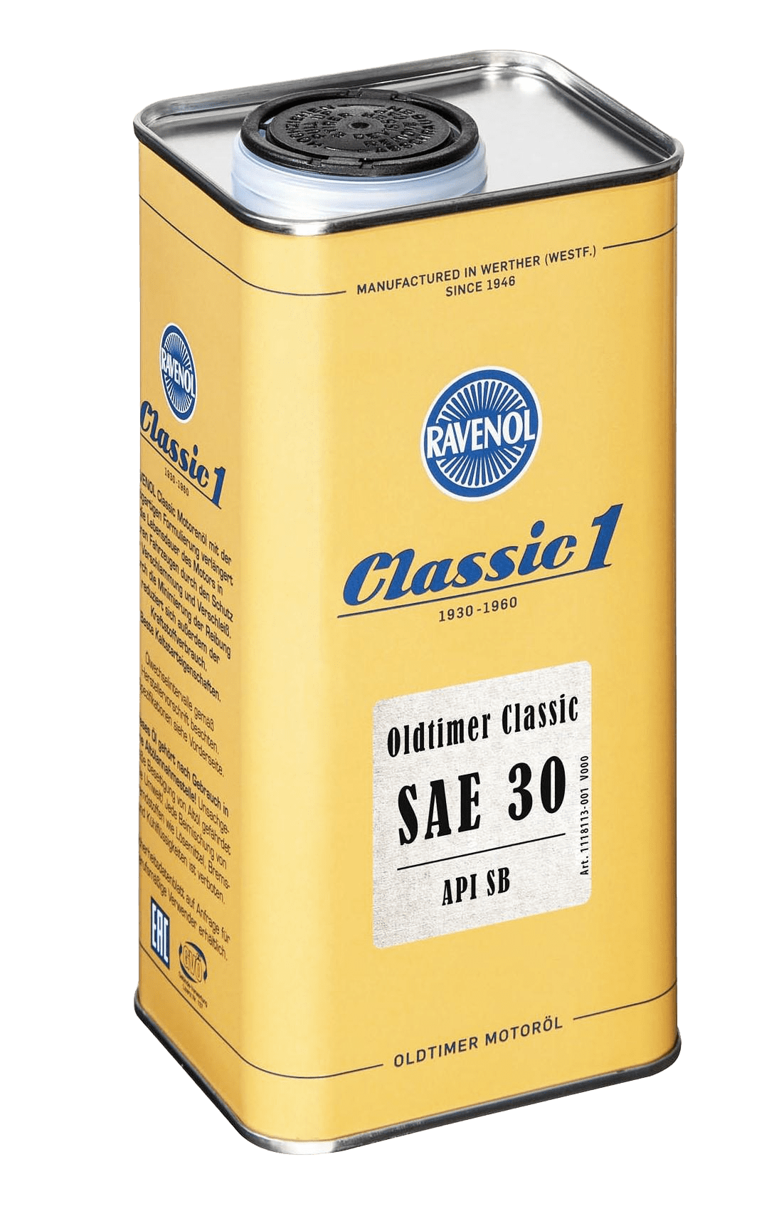 Моторное масло Ravenol Oldtimer Classic, 1л