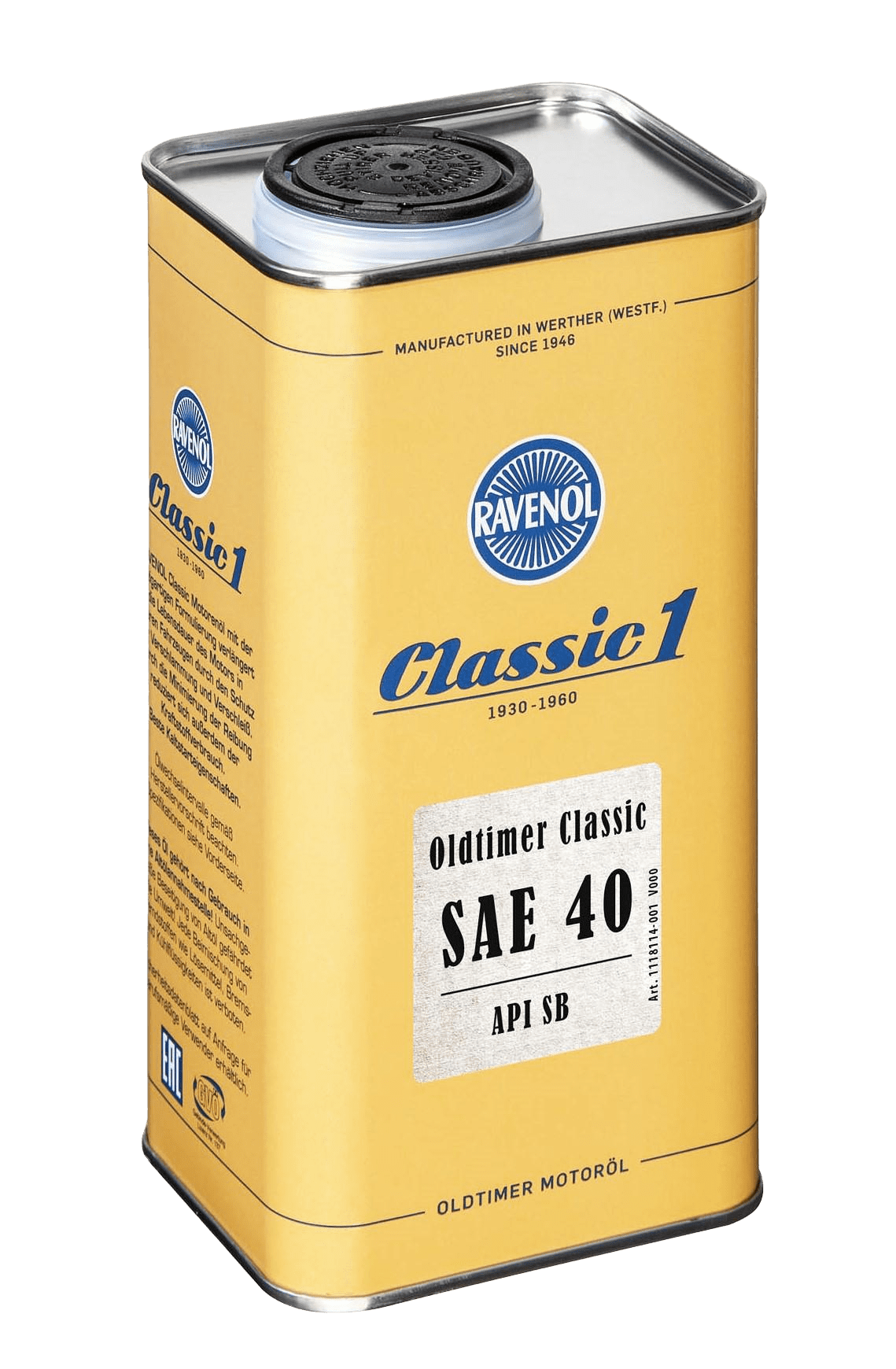 Моторное масло Ravenol Oldtimer Classic , 1л