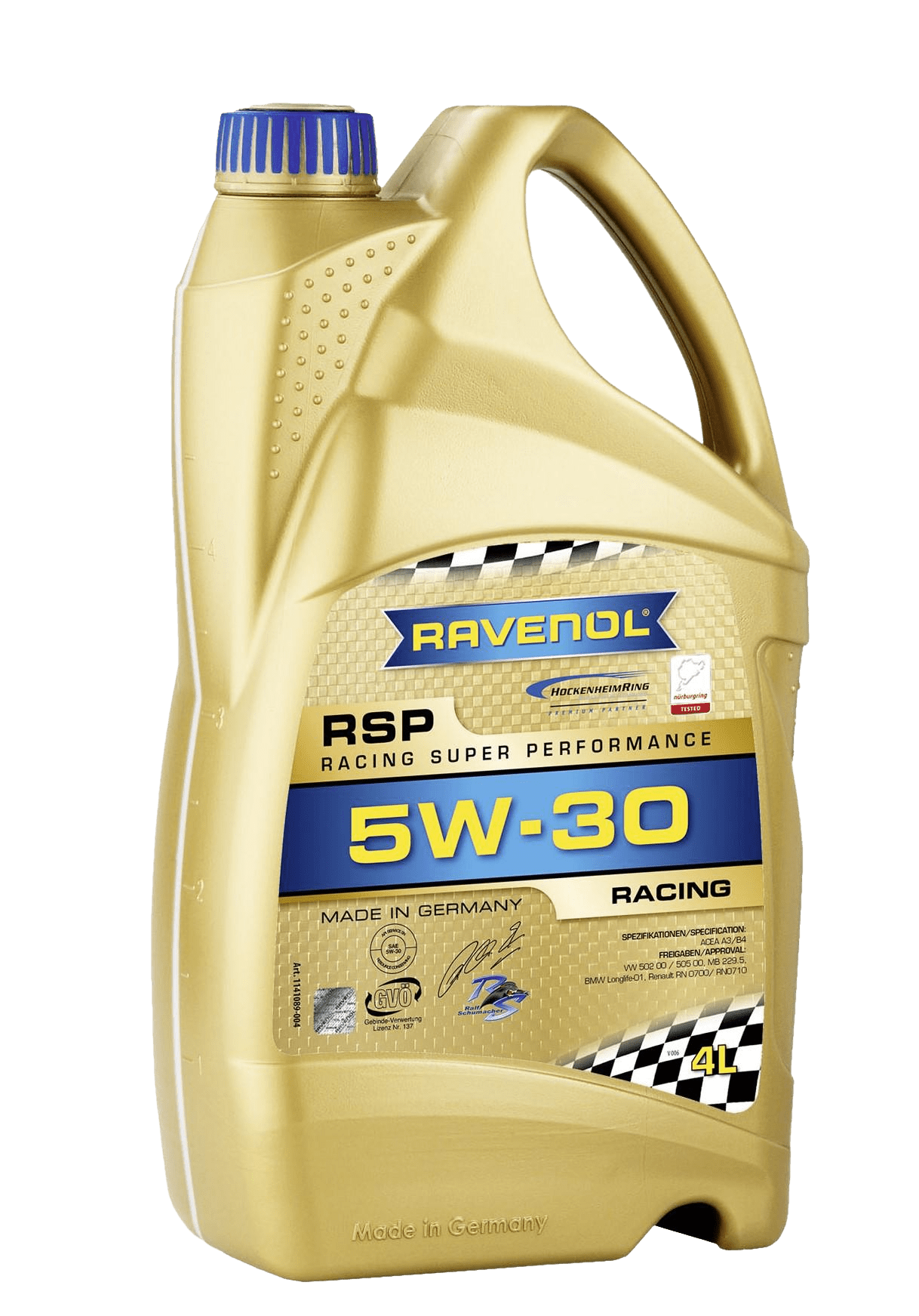 Моторное масло Ravenol RSP Racing Super Performance SAE 5W-30, 4л