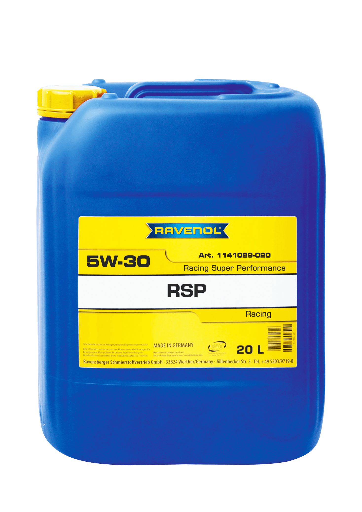 Моторное масло Ravenol RSP Racing Super Performance SAE 5W-30, 20л