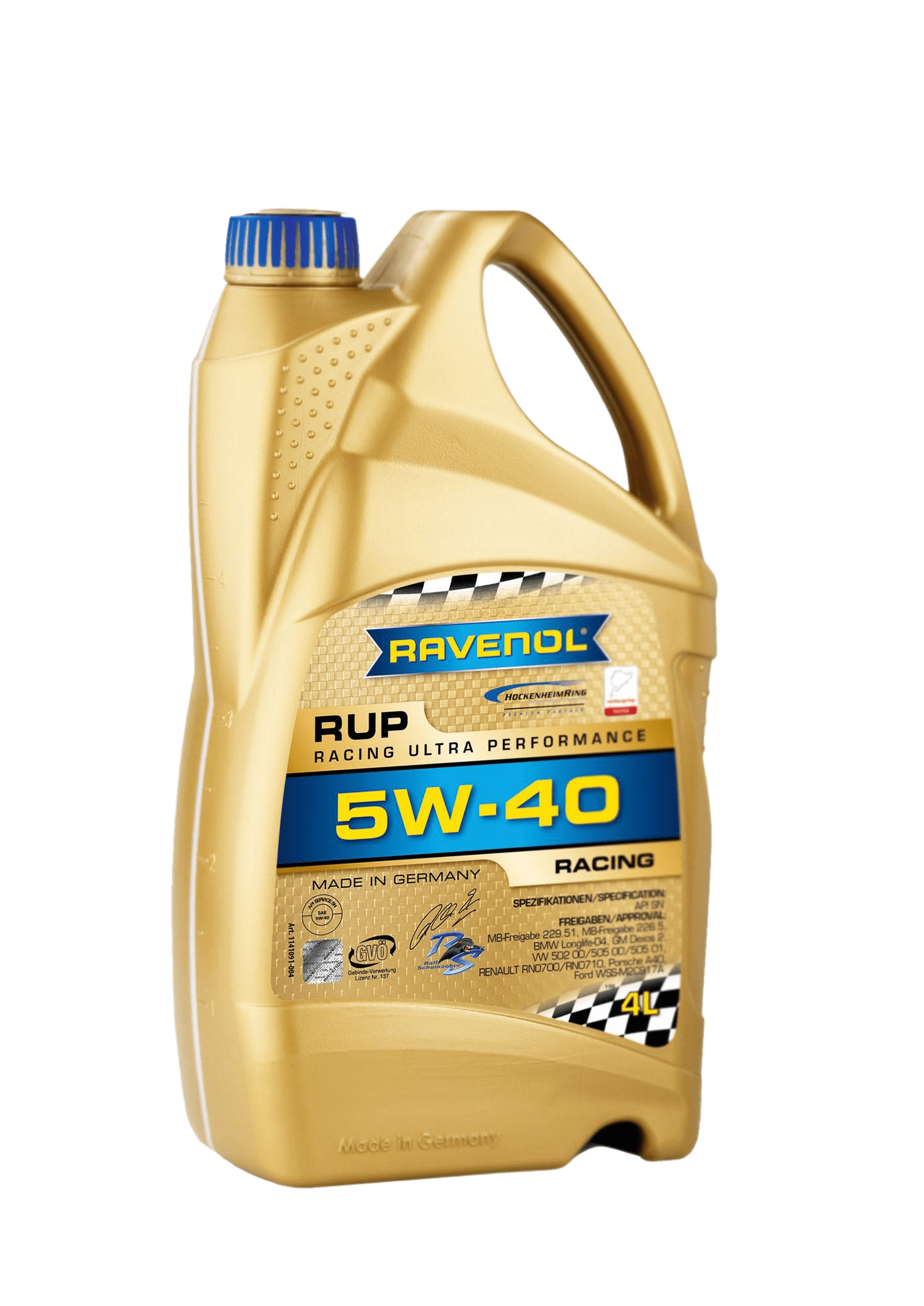 Моторное масло Ravenol RUP Racing Ultra Performance SAE 5W-40, 4л