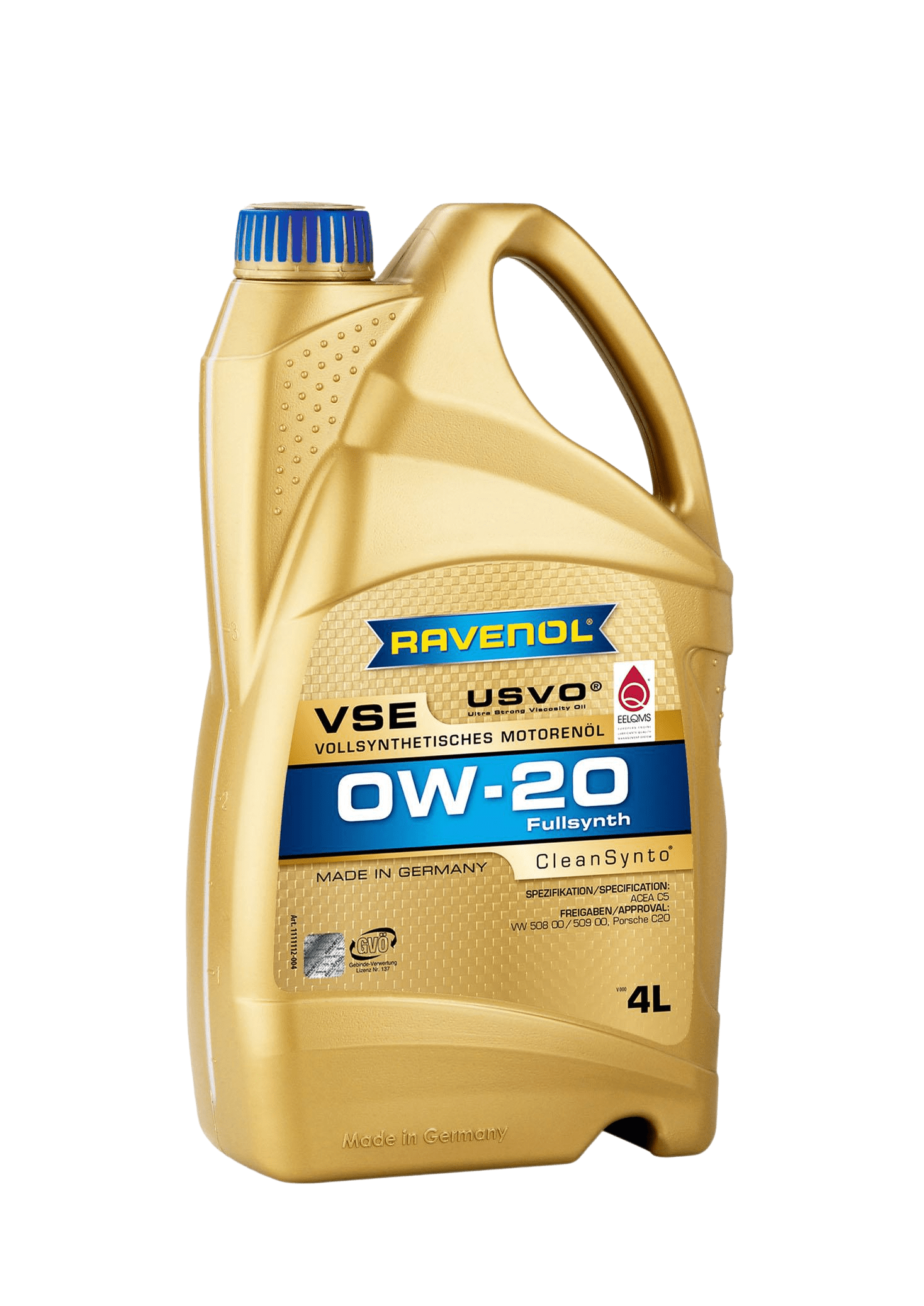 Моторное масло Ravenol VSE SAE 0W-20, 4л
