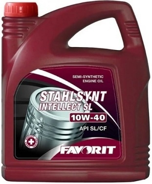 Моторное масло Favorit Stahlsynt Intellect SL 10W40 SL/CF / 54308 (5л)