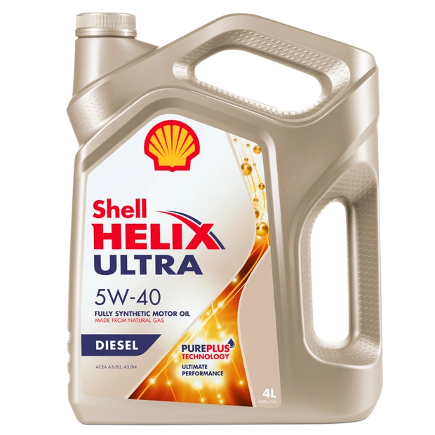 Моторное масло SHELL 5W40 HELIX ULTRA DIESEL, 4л