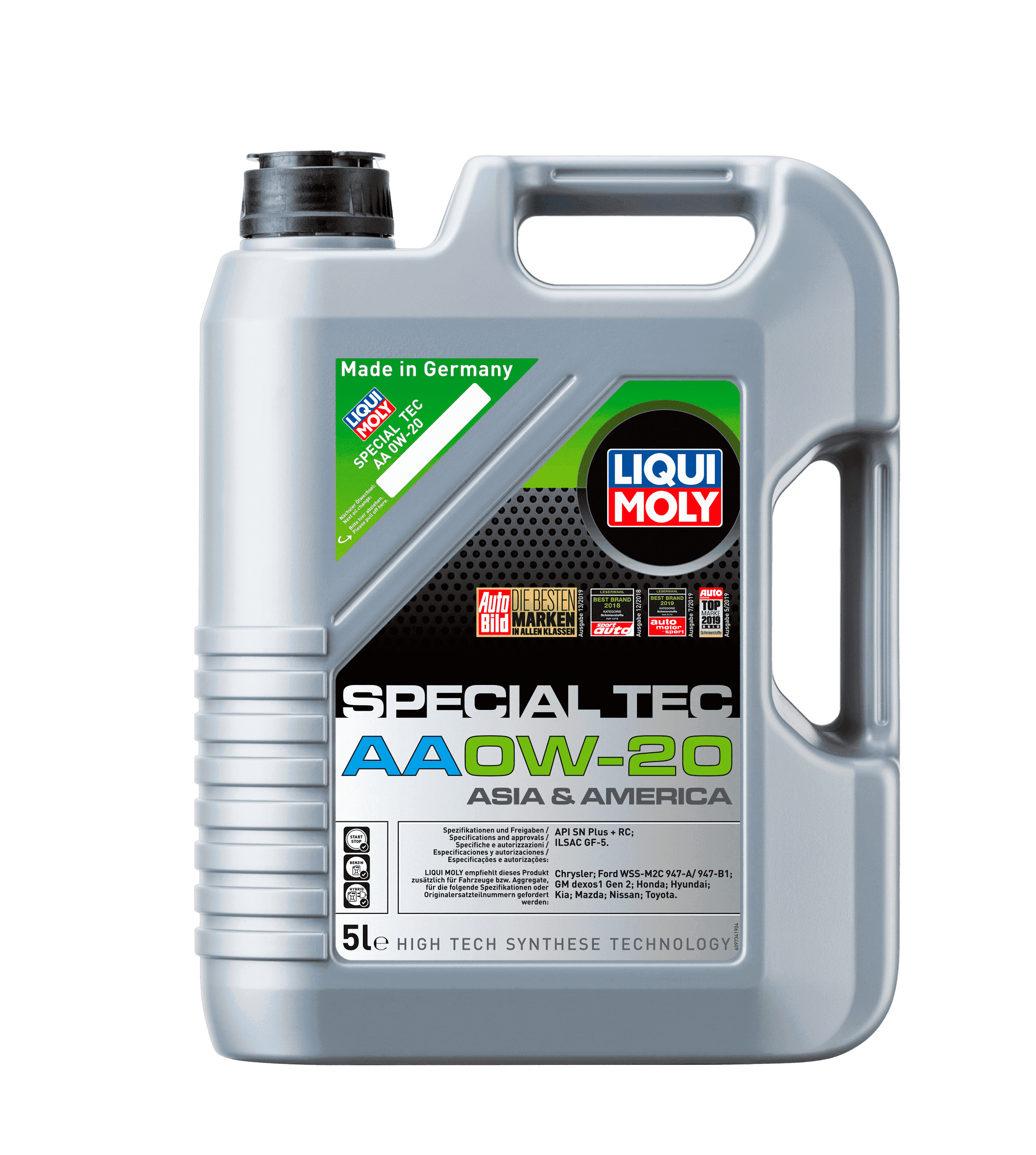 Моторное масло Liqui Moly Special Tec AA 0W-20, 5л
