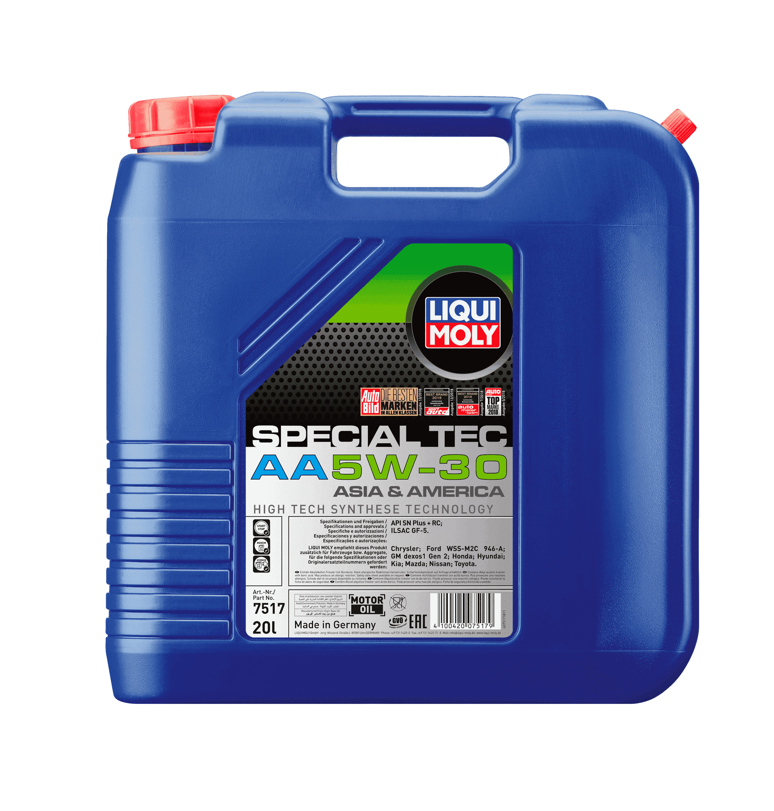 Моторное масло Liqui Moly Special Tec AA 5W-30, 20л