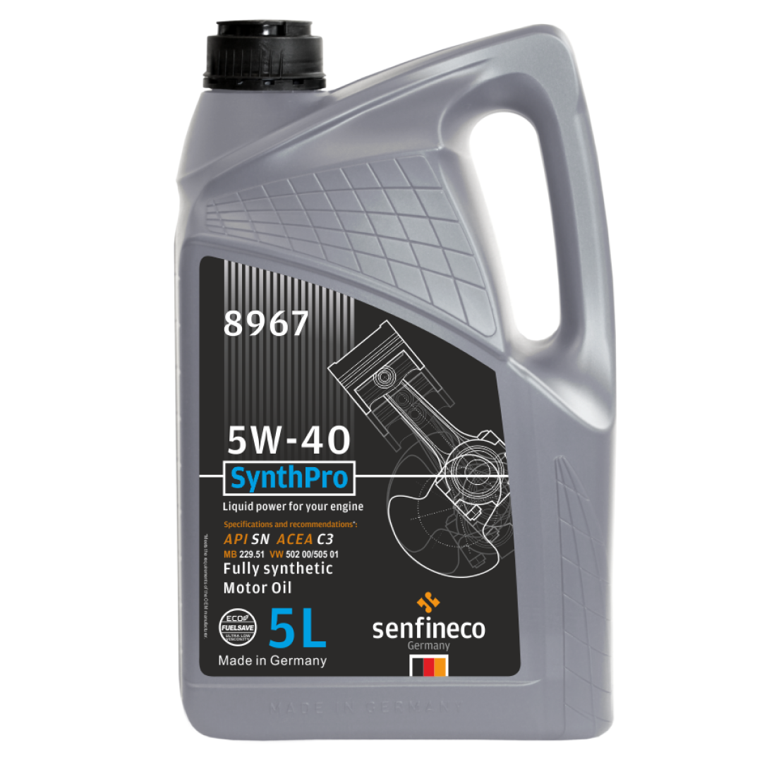 Моторное масло SENFINECO SYNTHPRO 5W-40 API SN ACEA C3, 5л