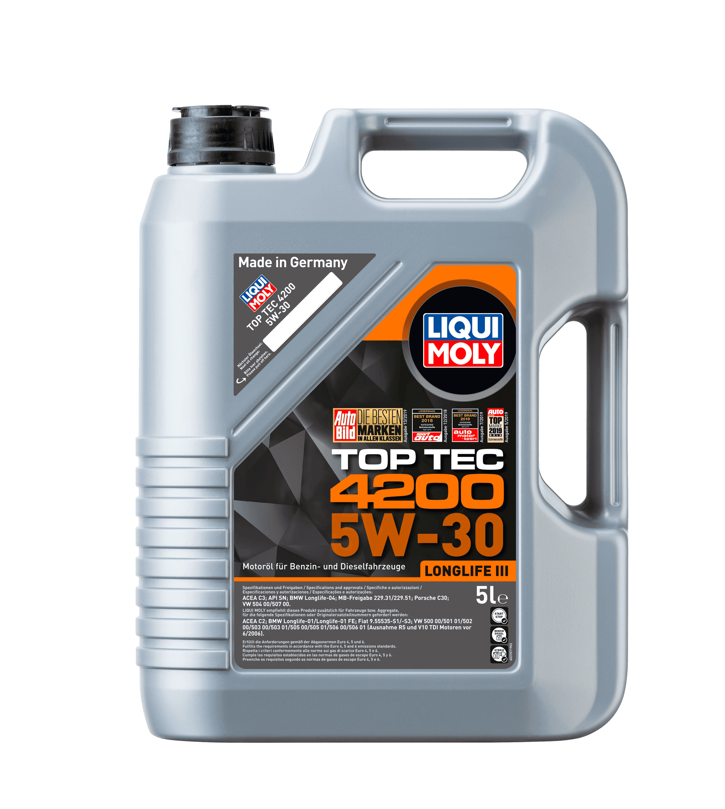 Моторное масло Liqui Moly Top Tec 4200 5W-30, 5л