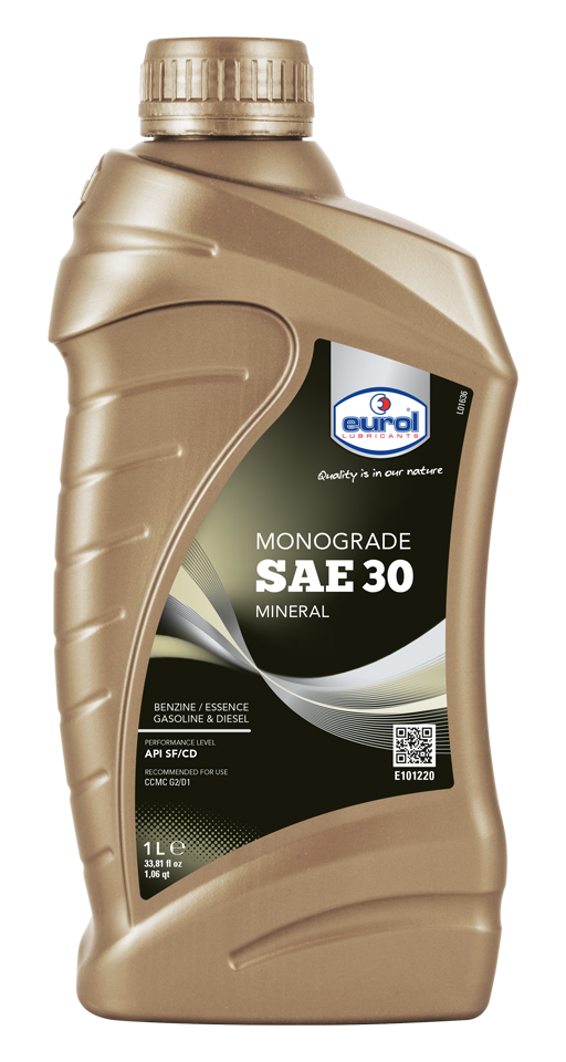 Моторное масло Eurol Monograde 30, 1л