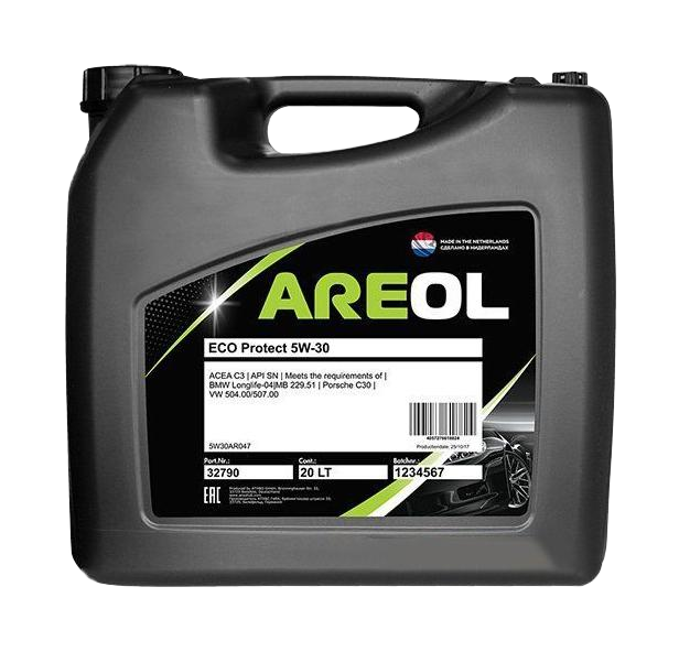 Моторное масло Areol Eco Protect 5W30, 20л