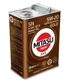 Моторное масло MITASU GOLD SN 5W-20, 5л