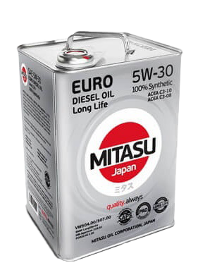 Моторное масло MITASU EURO PAO LL III OIL 5W-30, 6л