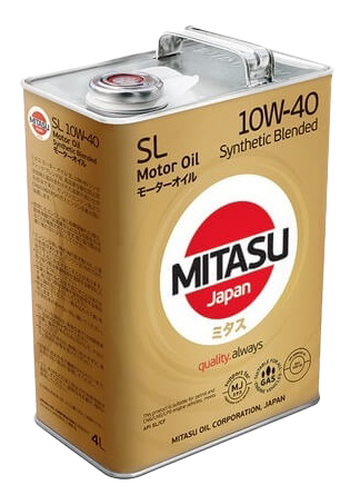 Моторное масло MITASU MOTOR OIL SL 10W-40, 4л