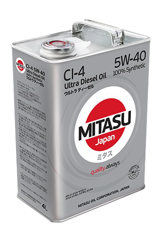 Моторное масло MITASU ULTRA DIESEL CI-4 5W-40, 4л