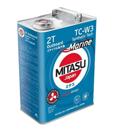 Моторное масло MITASU MARINE 2T Outboard Synthetic TC-W3, 4л
