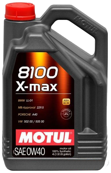 Моторное масло Motul 8100 X-MAX 0W-40, 4л