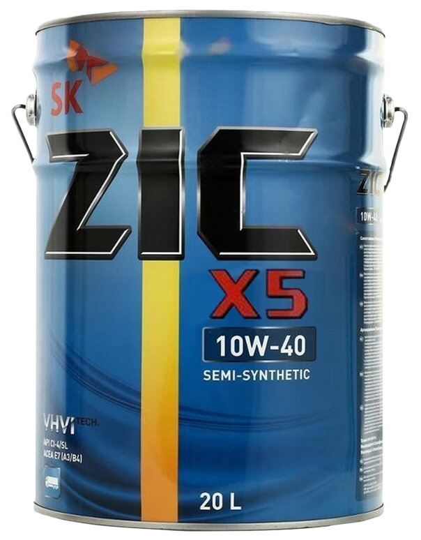 Моторное масло ZIC X5 10W-40, 20л