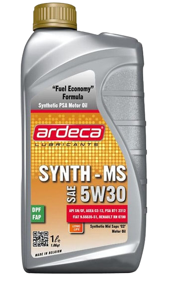 Моторное масло Ardeca SYNTH-MS 5W30, 1л