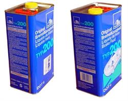 Жидкость тормозная dot 4, Brake Fluid TYP 200, 5л