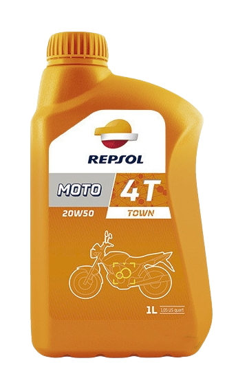 Моторное масло Repsol Moto Town 4T 20W50, 1л